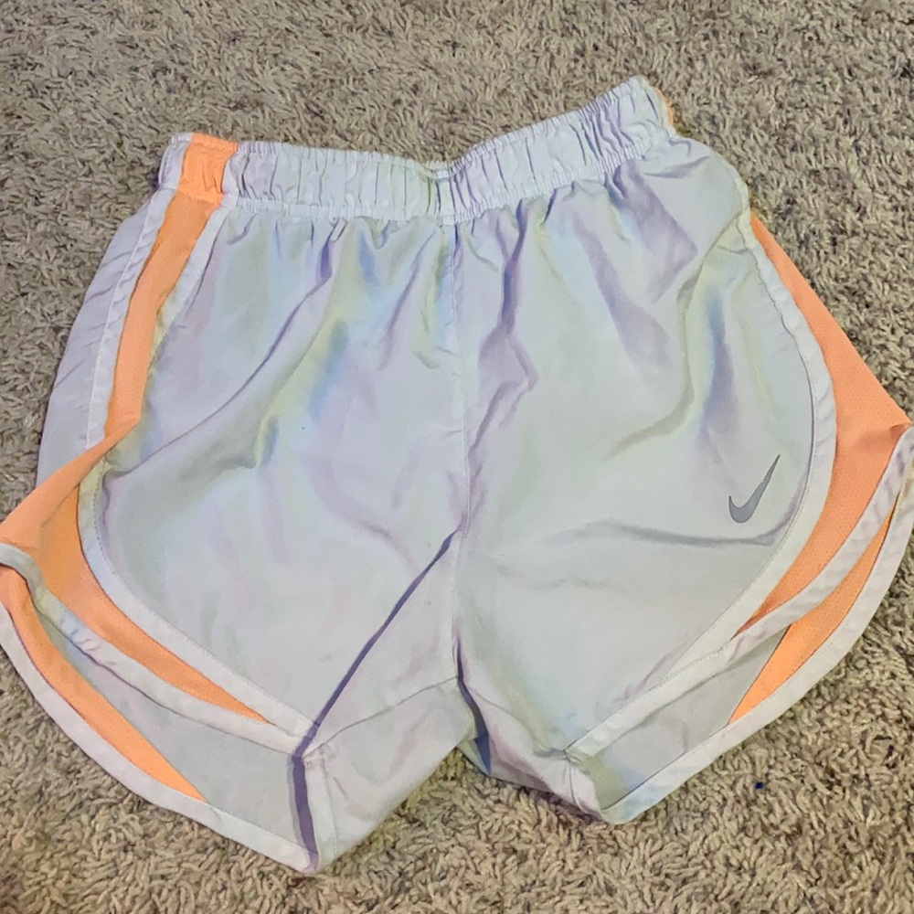 White Nike shorts